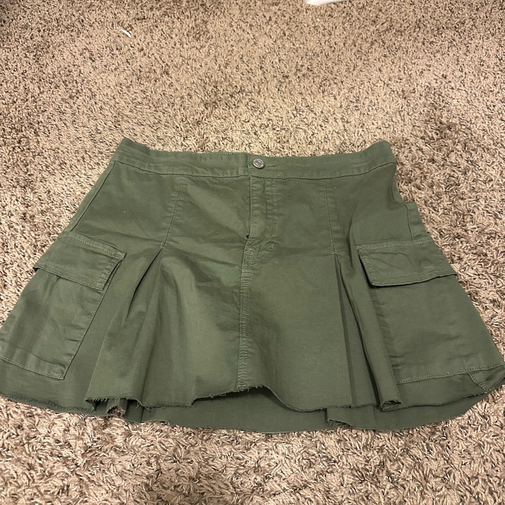 PacSun Green Cargo Mini Skirt